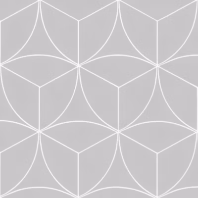 Sol vinyle Textile – Rosace géométrique grise – Rouleau de 4m x 5m