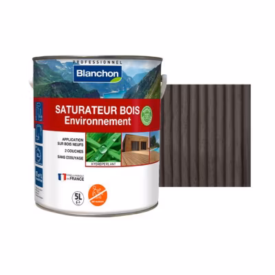 Saturateur Bois Environnement Biosourcé BLANCHON 5 litres Anthracite
