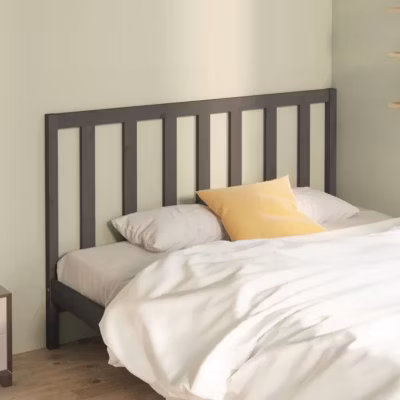 vidaXL Tête de lit Gris 166x4x100 cm Bois massif de pin 817752