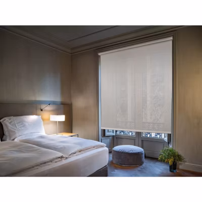 Store Enrouleur – Easydeco – Blanc – 160 x 250 cm – Tissu technique – Tamisant