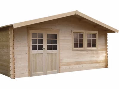 Abri jardin bois « Vernier »  34.84 m²  6.05 x 5.75 x 2.53 m  28 mm