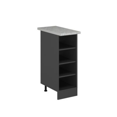 Vicco Etagère de cuisine Anthracite 30cm PT Marbre