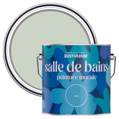 Peinture Verte Résistante à l&rsquo;eau pour Murs de Salle de Bains, Mate – RUST-OLEUM – Vert Laurier 2,5 L