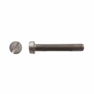200 Vis Métaux Tête Cylindrique Fendue 4 x 5 mm – DIN 84 – Inox A2 – D-Work