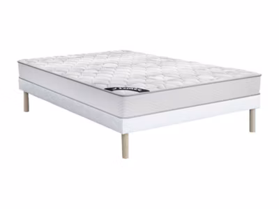 Ensemble 140 x 190 cm sommier + matelas ressorts ensachés ép.20cm – SONGE de YSMÉE