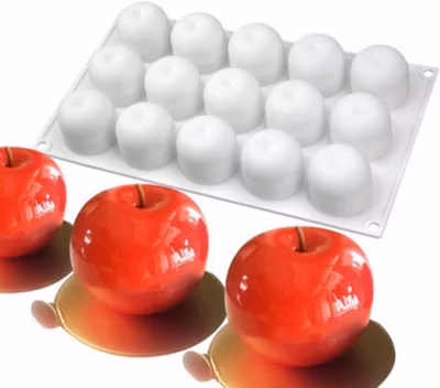 Moule à gâteau en silicone, 15 Trous Pomme