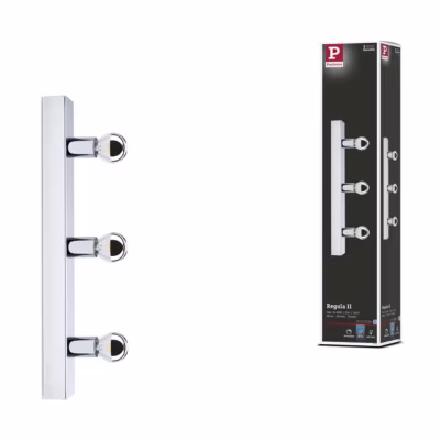 Éclairage de miroir Regula II IP44 E14 230V max. 3x40W gradable Chrome