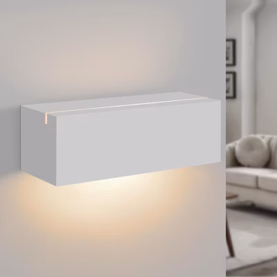 ZMH Applique Murale Intérieure Moderne G9 en Plâtre – Éclairage Élégant pour Chambre, Couloir et Escalier