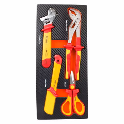 Module mousse 4 outils VDE 1000V pour servante d&rsquo;atelier  Fischer Darex