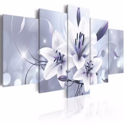 Tableau Grâce améthyste 100×50 cm