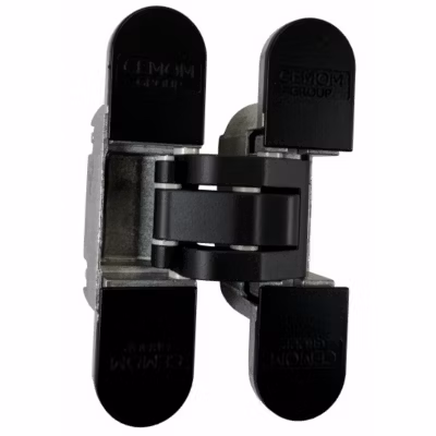 1 Charnière Invisible ESTETIC 80/A HP CEMOM MOATTI 111.5 mm Réversible, 3 Couleurs au Choix. – Noir