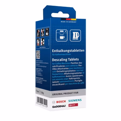 Boîte de 6 pastilles détartrantes pour cafetière Bosch, Siemens, Neff, Gaggenau (00311556, 00311864)