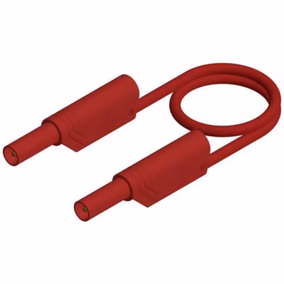 SKS Hirschmann MLS WS 200/1 rt Cordon de mesure de sécurité 2 m banane 4 mm