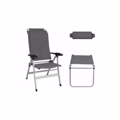 Pack  Fauteuil en Aluminium + Repose-jambes et Repose-Tête BAYASUN