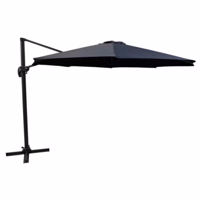 Parasol Déporté Rotatif « Leeds » 345cm Noir