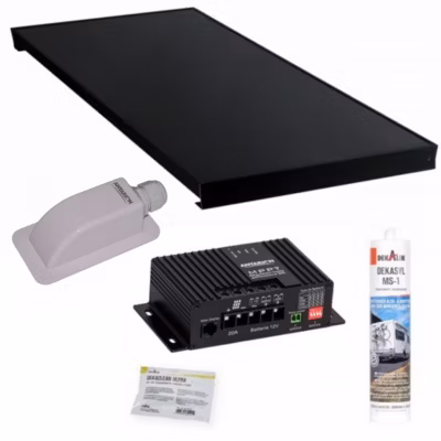 Pack  ALL BLACK Panneau Solaire 300W + Régulateur solaire MPPT20 ANTARION