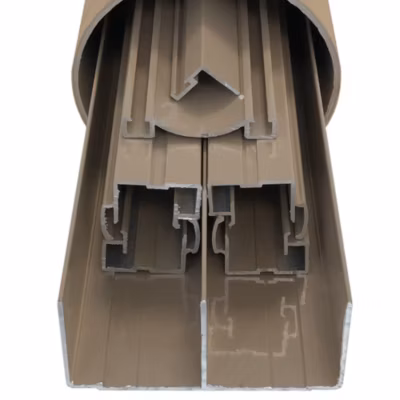 Kit de quincaillerie Styldoor en alu pour placard coulissant H2.5m x L3m, 2 vantaux, finition Taupe Beige