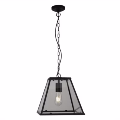 Searchlight Lanterns – Suspension Lanterne à 1 Lumière Noir Mat, E27