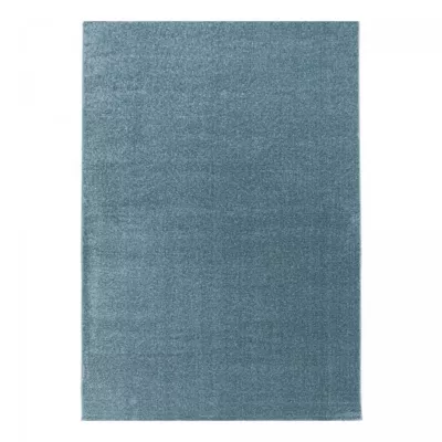 Tapis de couloir tissé motif uni BENAPO, bleu