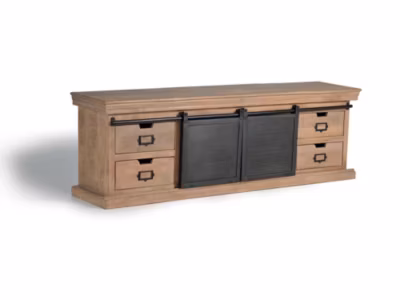 Meuble tv style industriel avec aluminium