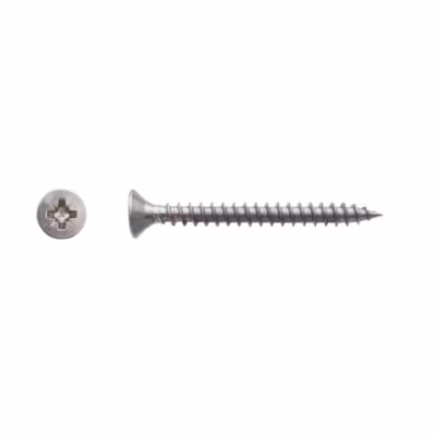 100 Vis Bois Tête Fraisée Pozidriv 6 x 60 mm – Inox A4 – D-Work