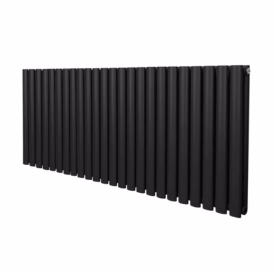 Radiateur à Colonne Ovale   600mm x 1440mm   Noir