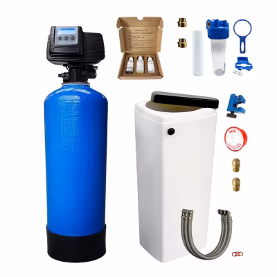 Adoucisseur D&rsquo;eau Bi Bloc 20l Fleck 5600 Sxt Complet Avec Accessoires