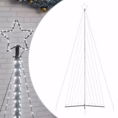 Sapin de Noël à LED 789 LED blanc froid 476 cm vidaXL