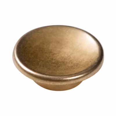Bouton de meuble zamac diamètre 60 mm or inca lot de 12 piéces