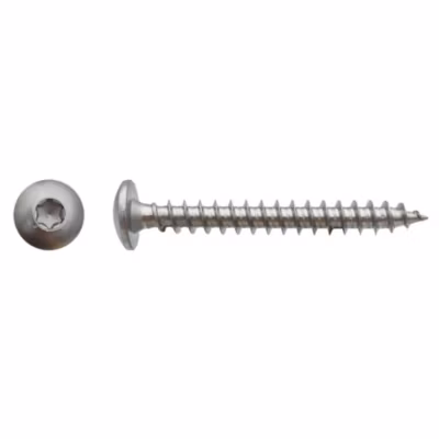 100 Vis Bois pour Penture Torx TX30 7 x 40 mm – Inox A2 – D-Work
