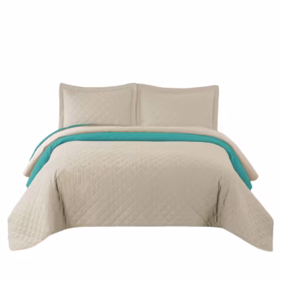 COUVRE-LIT TUTUMI INEZ 220X240 BEIGE MINT