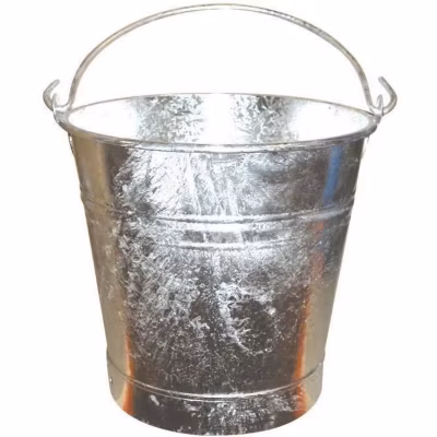 Seau galvanisé – D: 28 cm – 11 L