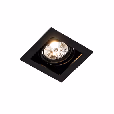 Spot encastré carré noir orientable – Artemis 70