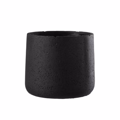 Cache-pot en céramique noir 19x19x17 cm