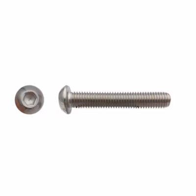 100 Vis Métaux Tête Bombée 6 Pans Creux BHC 10 x 40 mm – 7380-1 – Inox A2 – D-Work