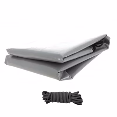 Bâche haute remorque Lider Robust 39350 réhaussé 60 cm – 207 x 141 x 70 cm – PVC 640g/m² étanche – Gris – Fabrication française