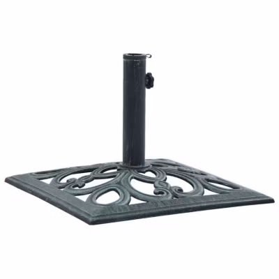 vidaXL Socle de parasol Vert 12 kg 49 cm Fonte 47866