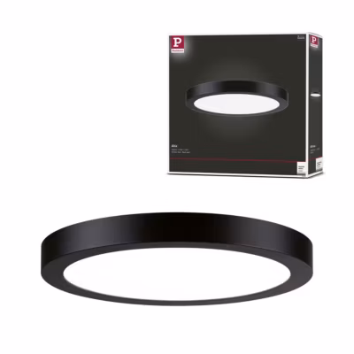 Panneau LED Abia rond 300 mm 22W 2200lm 4000K Noir