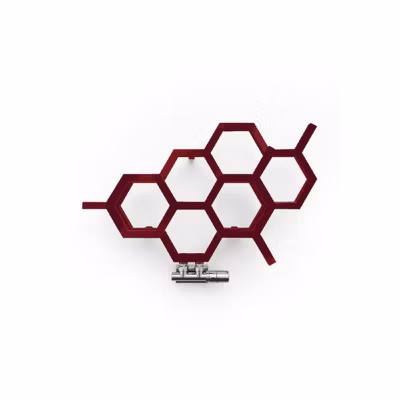Sèche-serviette eau chaude red wine de 422mm de haut et 711mm de large – 190 Watt – HEX422/711YLRWE