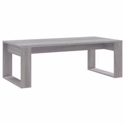 Table basse sonoma gris 102x50x35 cm bois d&rsquo;ingénierie vidaXL