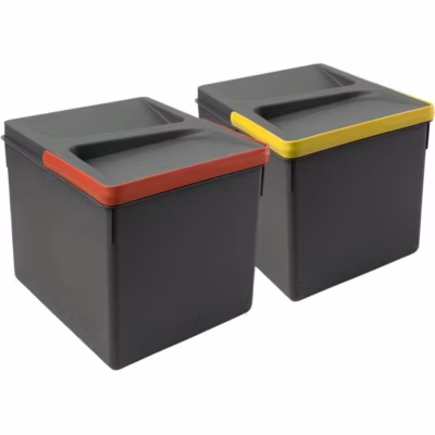 Bacs de tri pour tiroir de cuisine Recycle 2 bacs de 12 litres
