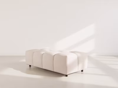 Adelaide – pouf en tissu texturé – Lisa Design