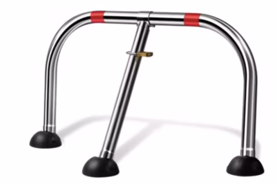 Barrière de parking premium  Rabattable, 3 pieds a cadenas