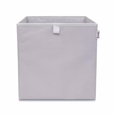 Boîte de rangement coloris gris clair, compatible avec l&rsquo;étagère IKEA KALLAX Lifeney