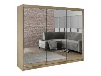 Armoire Closico Durion III, Nombre d&rsquo;étagères: 9, 215x200x58cm