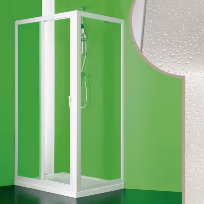Cabine douche 75×100 CM en acrylique mod. Mercurio avec ouverture centrale