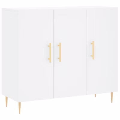 Buffet blanc 90x34x80 cm bois d&rsquo;ingénierie vidaXL