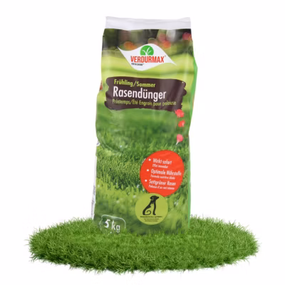 5 Kg D&rsquo;engrais Pour Gazon Printemps & Été, Engrais À Libération Prolongée Avec Azote Pour Gazon Vert Luxuriant