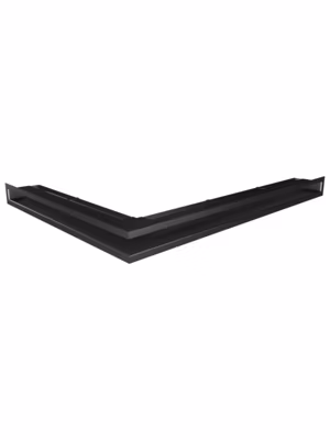 Grille d&rsquo;aération d&rsquo;angle pour cheminée 60x800x600- Loft Angle droit noir