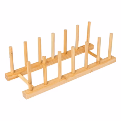Rack 6 assiettes en bambou – Beige- 5five